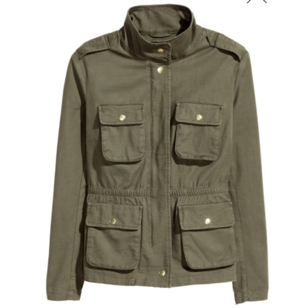 H&M GREEN UTILITY JACKET